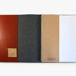 Compendium Australian Made A4 Leather Notebook Cover Tan
