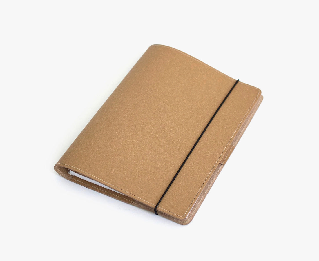 Compendium Australian Made A5 Leather Notebook Cover Natural
