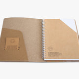 Compendium Australian Made A5 Leather Notebook Cover Natural