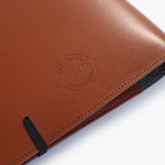 Compendium Australian Made A5 Leather Notebook Cover Tan