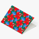 LittleHootHoot Christmas Poinsettia Greeting Card