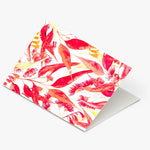 LittleHootHoot Red Christmas Gum Leaves Greeting Card
