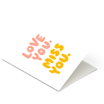 Love You, Miss You Mother's Day Letterpress Greeting Card