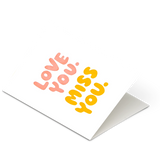 Love You, Miss You Mother's Day Letterpress Greeting Card