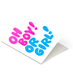 Oh Boy! Or Girl! Baby Shower Letterpress Greeting Card