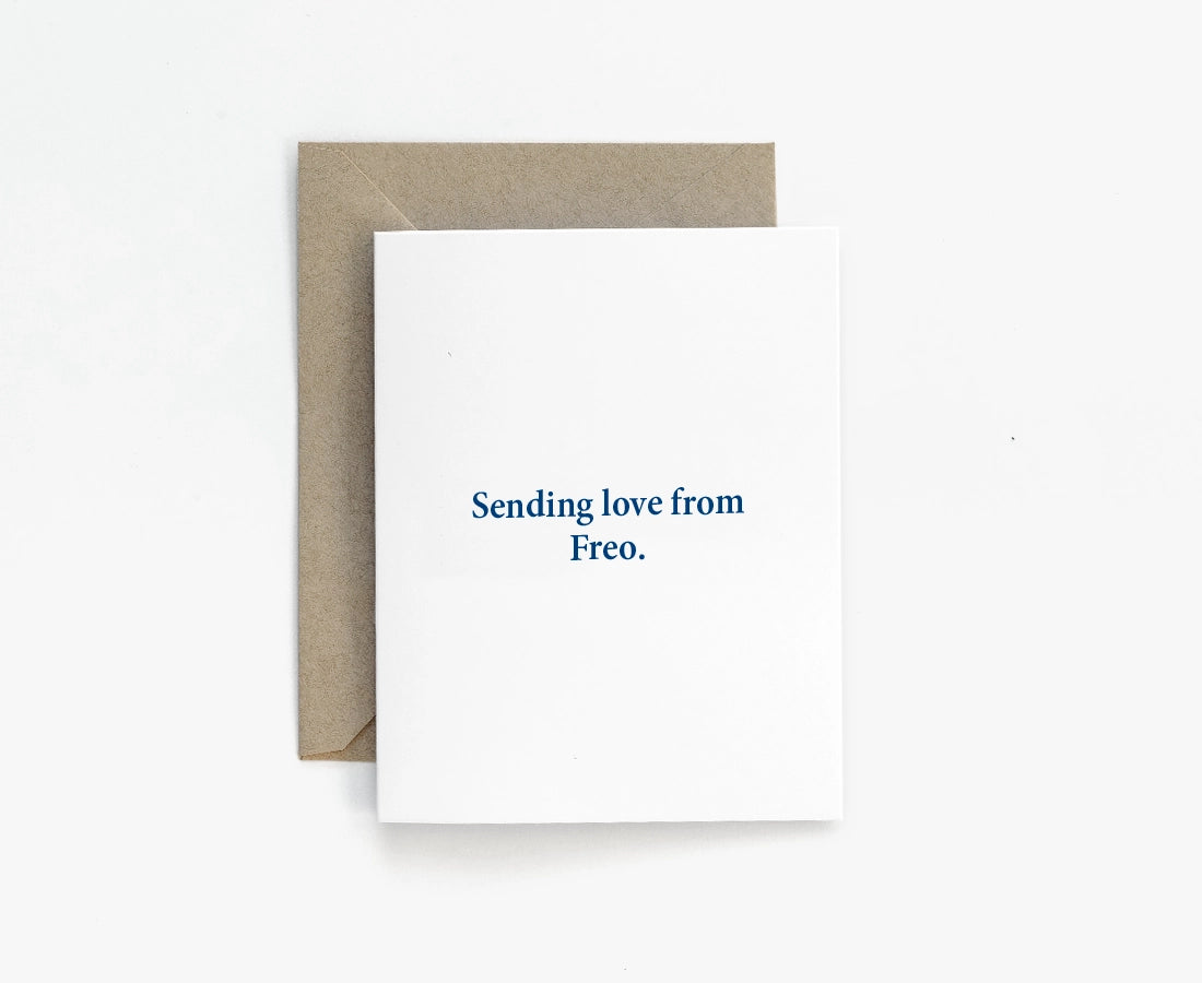 'Sending love from Freo.' Greeting Card x Compendium Design Store