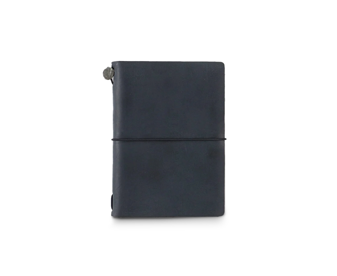 TC Leather Notebook Passport Size Starter Kit Black