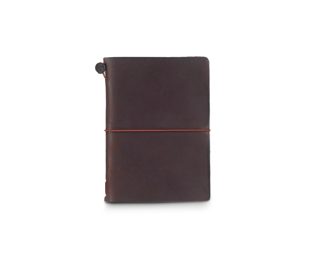 TC Leather Notebook Passport Size Starter Kit Brown
