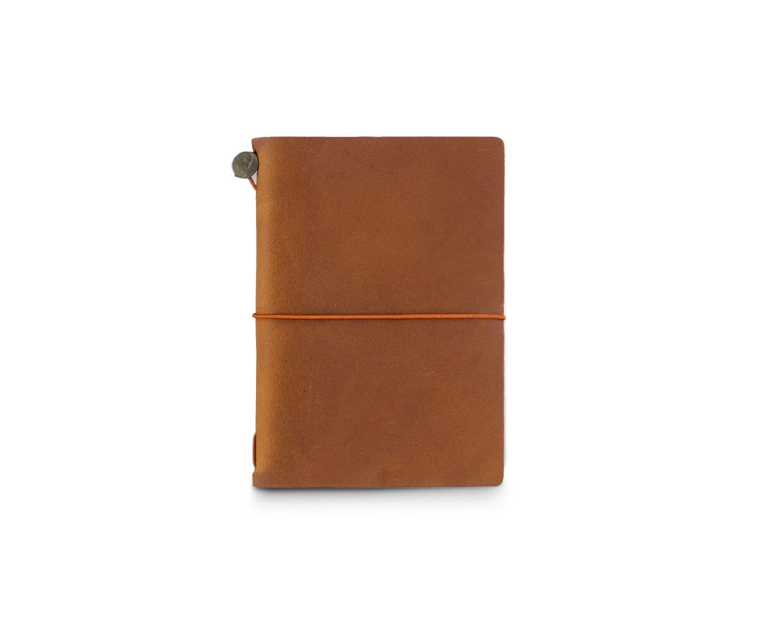 TC Leather Notebook Passport Size Starter Kit Camel