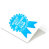 Teacher Appreciation Ribbon Thank You Letterpress Greeting Card