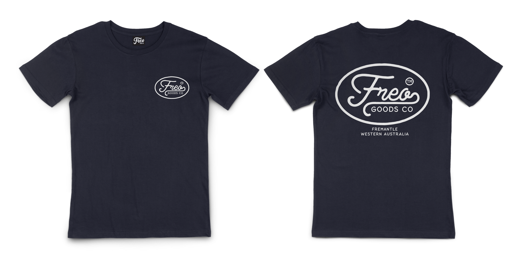 Freo Goods Co. Organic Cotton Tee #1 in Navy