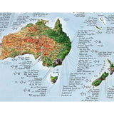 Awesome Maps Surf Trip Map Re-Writable "Green Map" Edition Poster