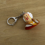 Castafiore Bust Keyring. Moulinsart. Compendium Design Store. AfterPay, ZipPay accepted.