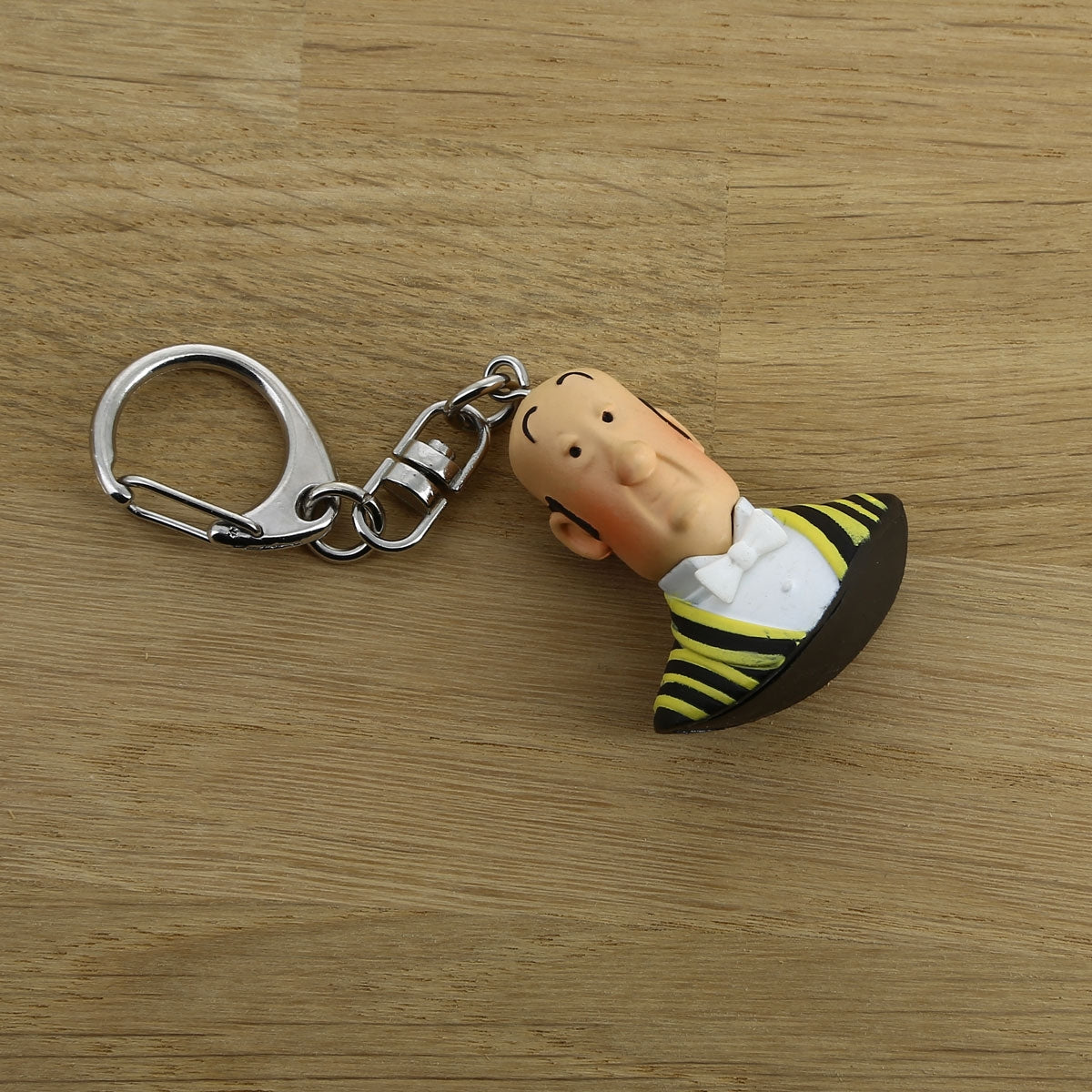 Nestor Bust Keyring. Moulinsart. Compendium Design Store. AfterPay, ZipPay accepted.