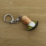 Nestor Bust Keyring. Moulinsart. Compendium Design Store. AfterPay, ZipPay accepted.