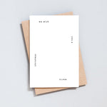 Ola Studio - 'Foil Blocked Christmas Card, We Wish You A Merry Christmas Natural/Black' Card