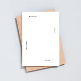 Ola Studio - 'Foil Blocked Christmas Card, We Wish You A Merry Christmas Natural/Black' Card