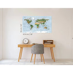 Awesome Maps Surf Trip Map Re-Writable "Green Map" Edition Poster