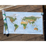 Awesome Maps Surf Trip Map Re-Writable "Green Map" Edition Poster
