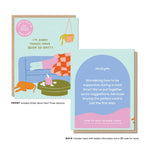 "I'm sorry things have been so shitty." Greeting Card