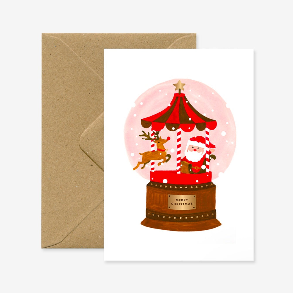 All The Ways To Say - 'Christmas Santa Snowglobe' Card