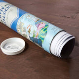 Awesome Maps Bucketlist Scratch Map Poster
