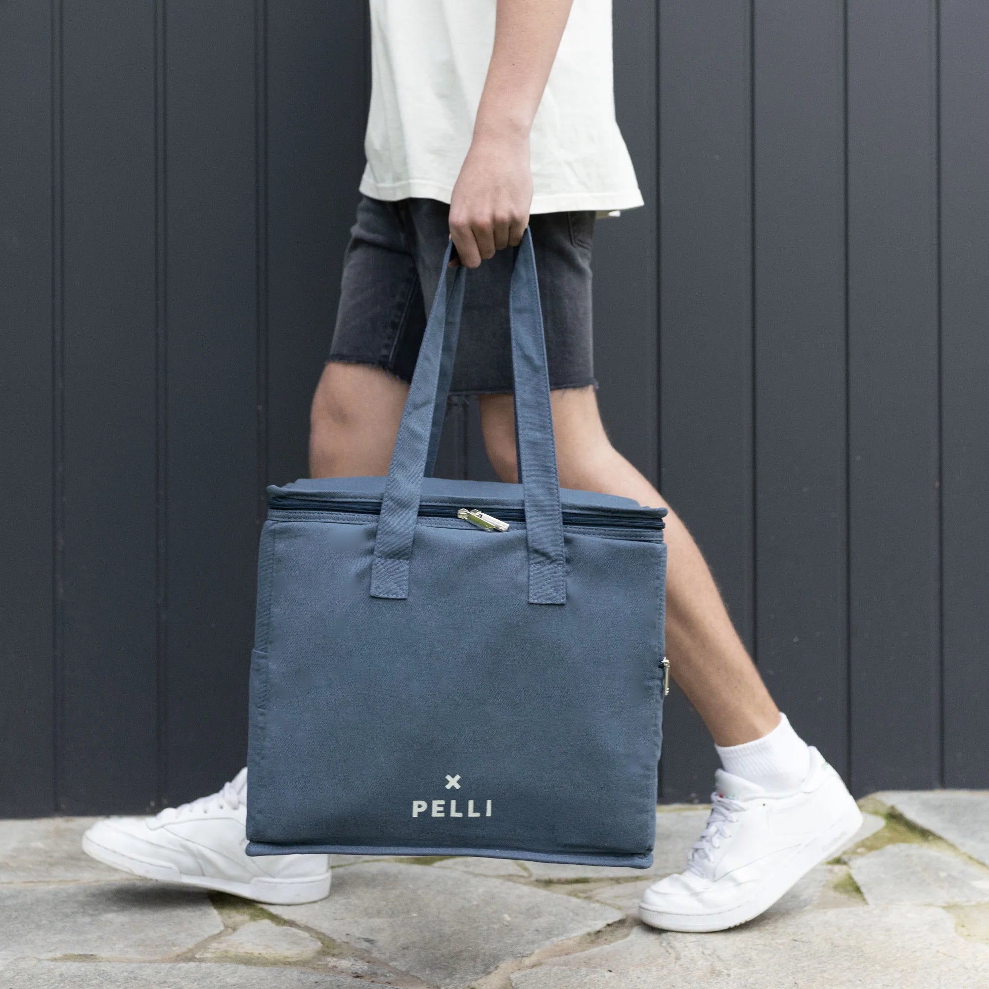 Pelli 'Chill Homie' Large Cooler Bag (Canvas) Storm Blue