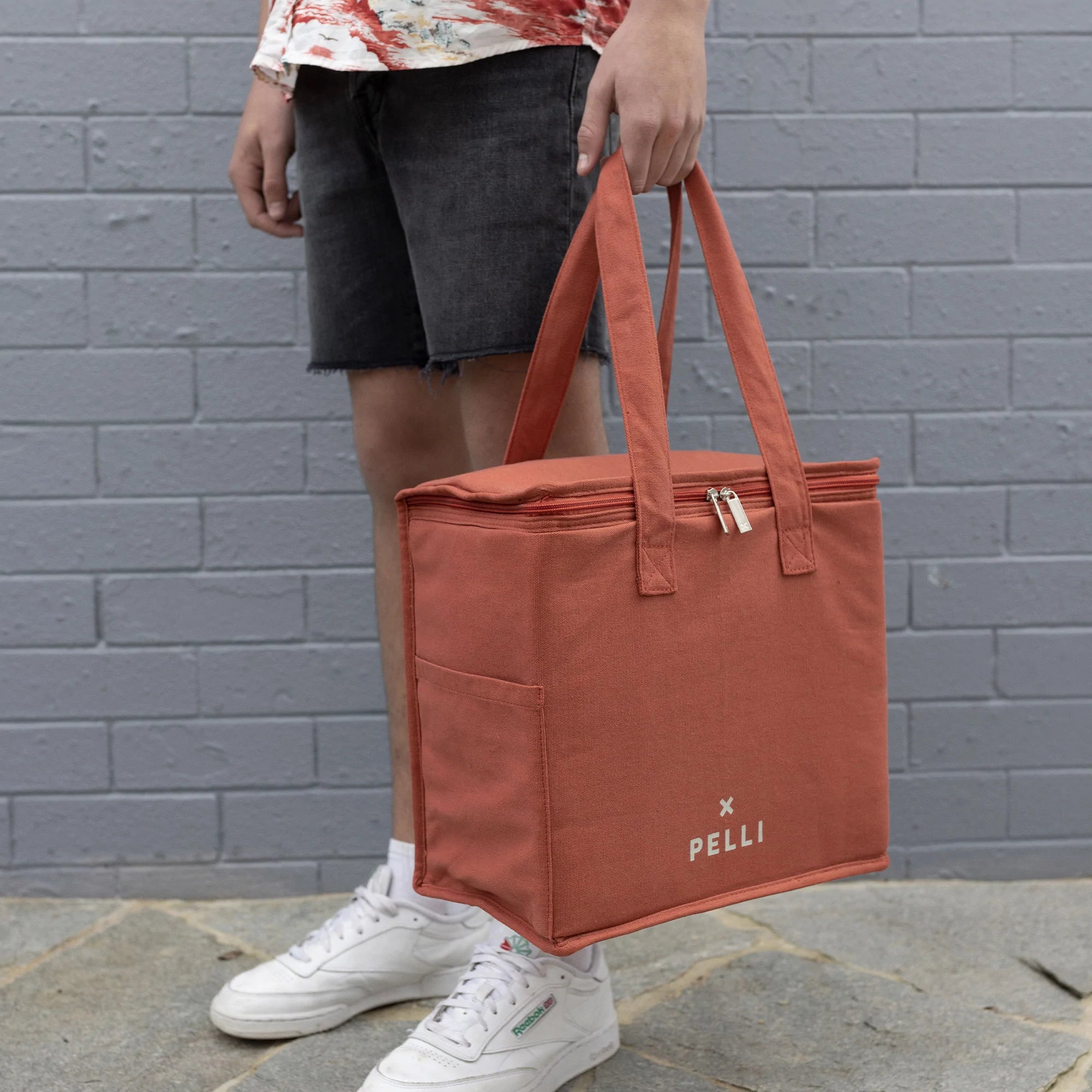 Pelli 'Ok Chill' Medium Cooler Bag Canvas Clay
