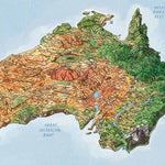 Awesome Maps Green World Map Re-Writable Poster