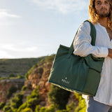 Pelli 'Chill Homie' Large Cooler Bag (Canvas) Dark Jade