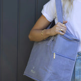 Pelli 'Chill Homie' Large Cooler Bag (Waxed Canvas) Violet