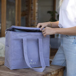 Pelli 'Chill Homie' Large Cooler Bag - Waxed Canvas Waxed Violet