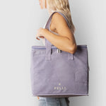 Pelli 'Chill Homie' Large Cooler Bag - Waxed Canvas Waxed Violet