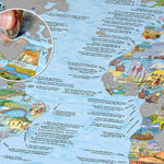 Awesome Maps Bucketlist Scratch Map Poster