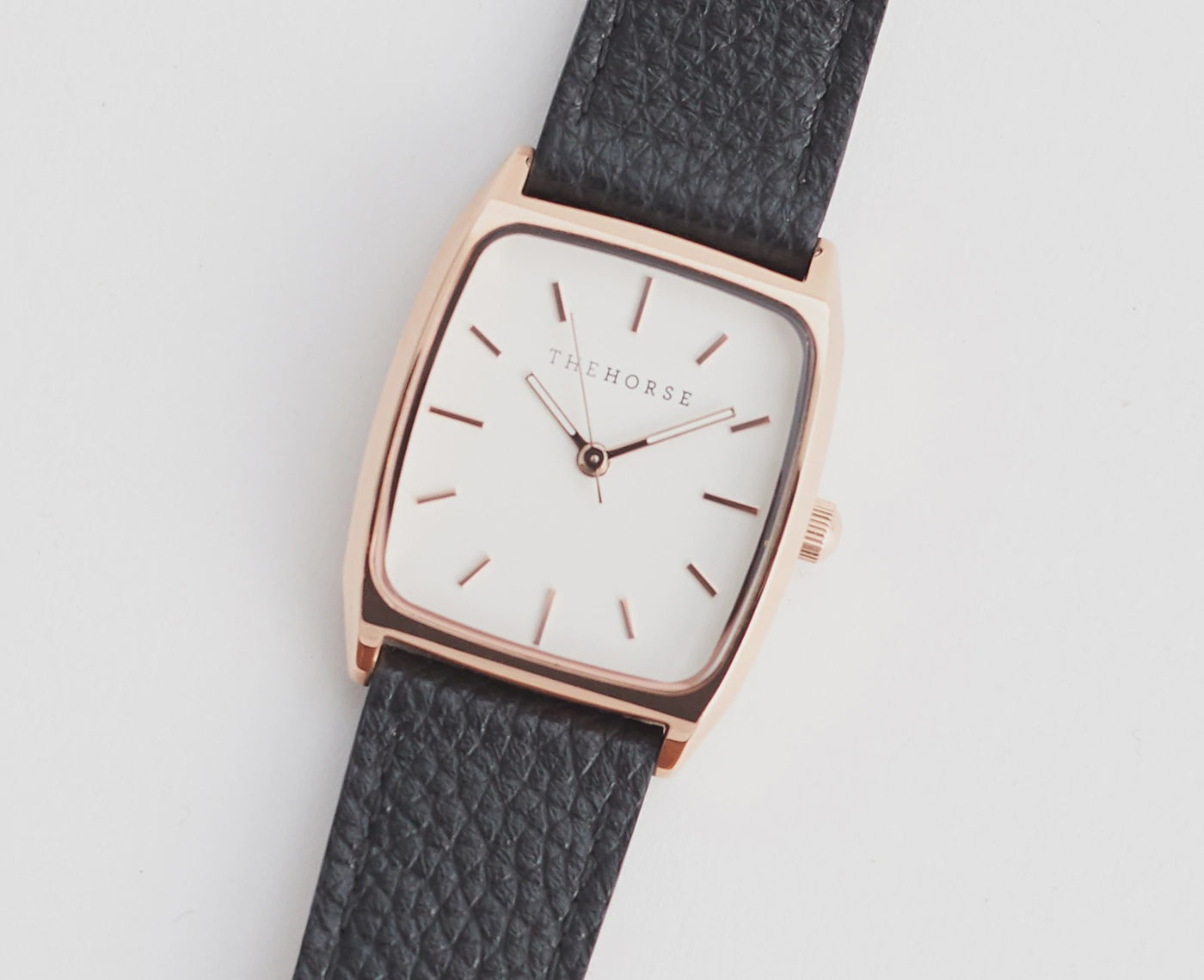 SK4 'The Dress Watch' in Rose Gold, White Dial & Black Leather