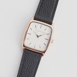 SK4 'The Dress Watch' in Rose Gold, White Dial & Black Leather