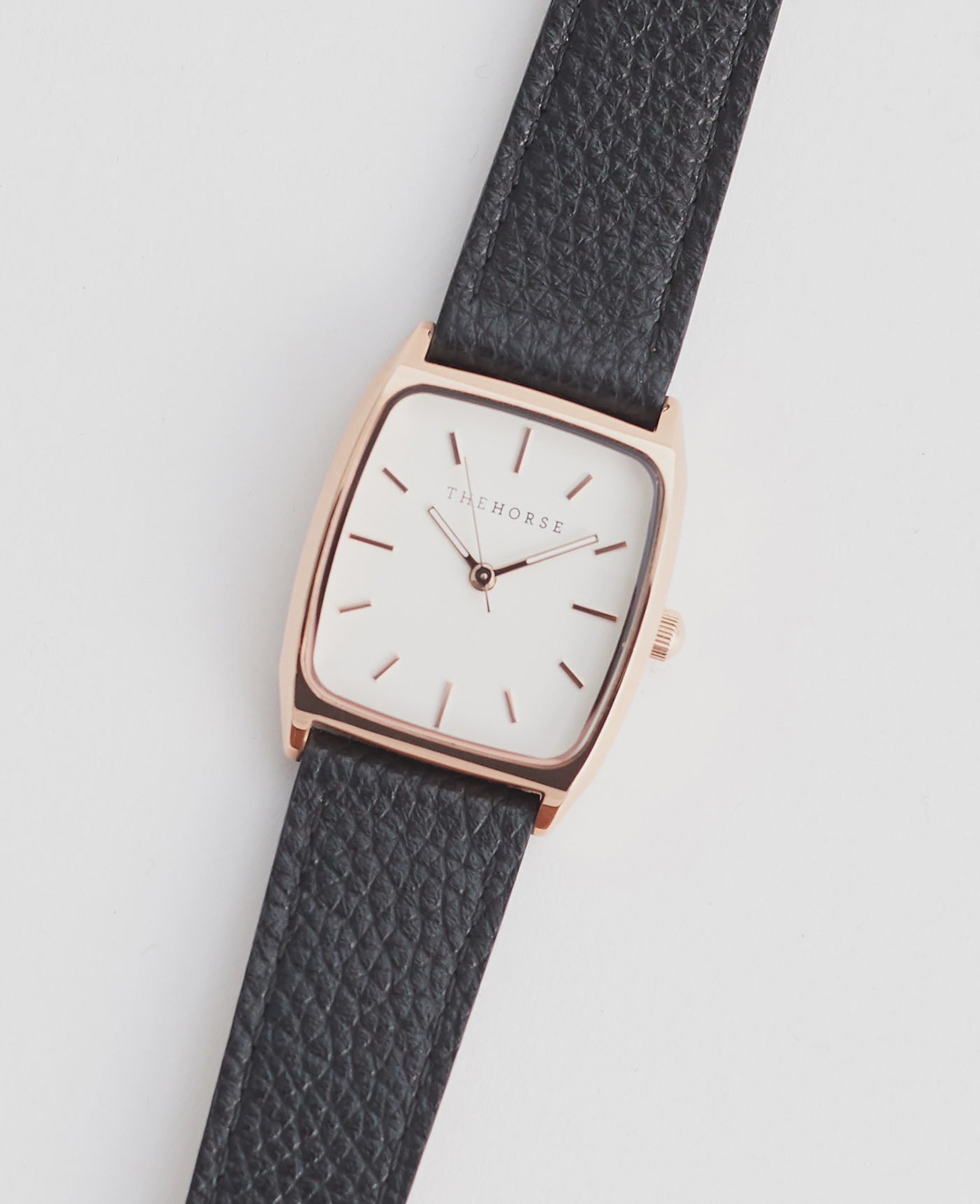 SK4 'The Dress Watch' in Rose Gold, White Dial & Black Leather