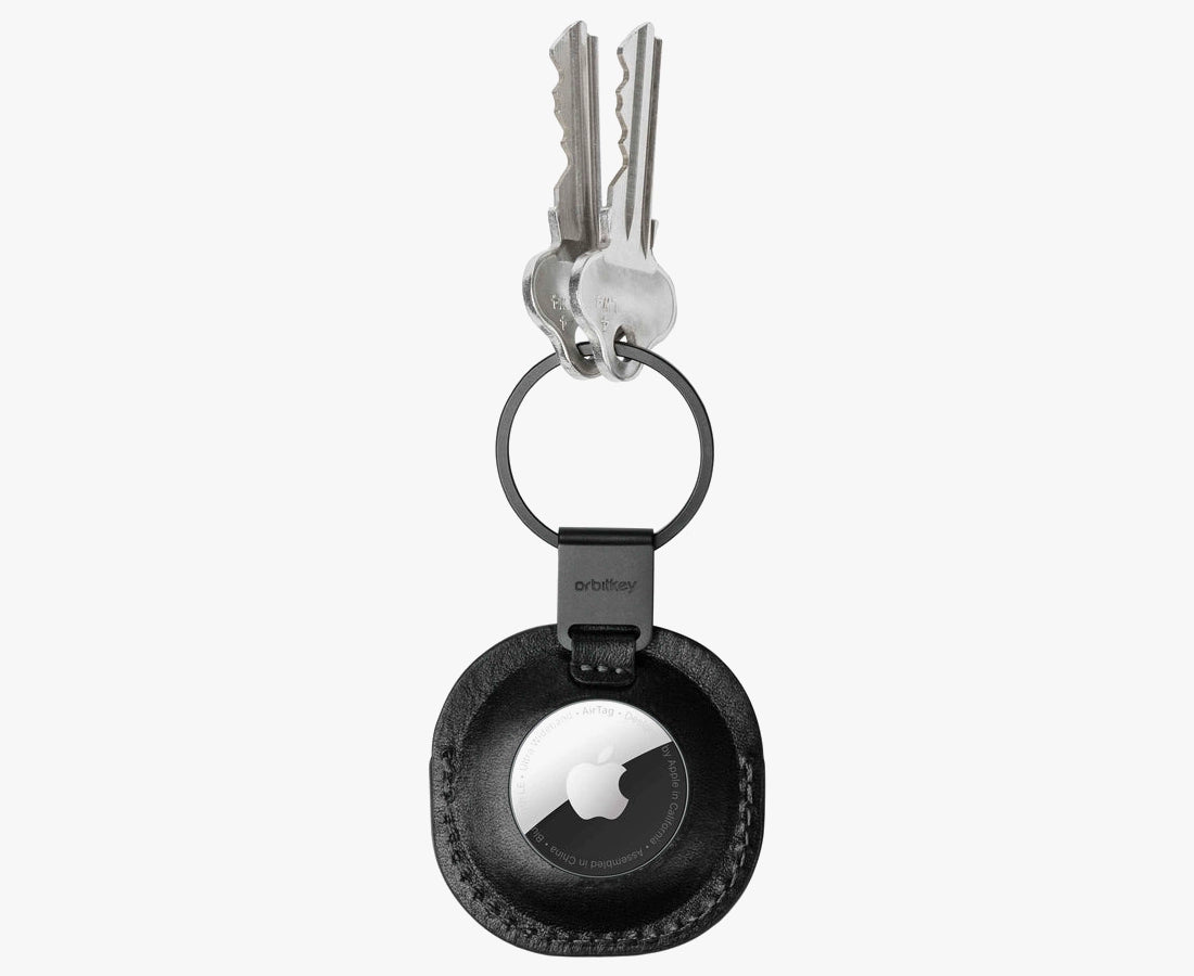 Orbitkey AirTag Leather Holder Black