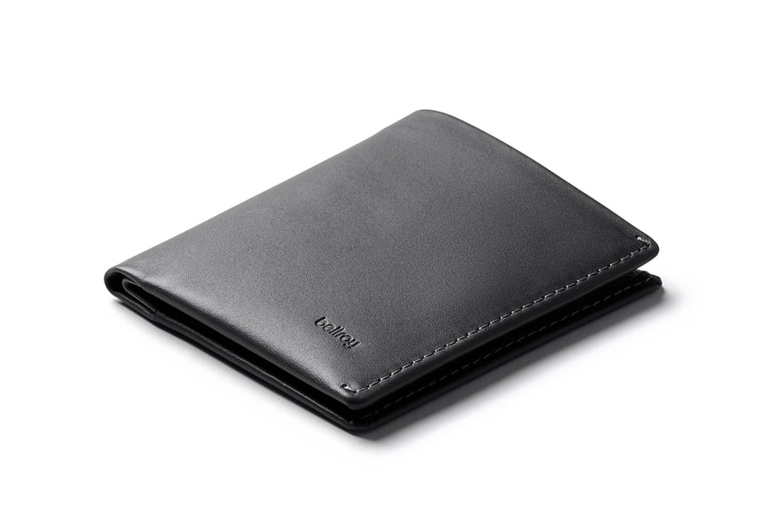 Note Sleeve Wallet with RFID Protection Charcoal Cobalt