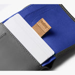 Note Sleeve Wallet with RFID Protection Charcoal Cobalt