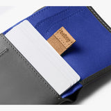 Note Sleeve Wallet with RFID Protection Charcoal Cobalt