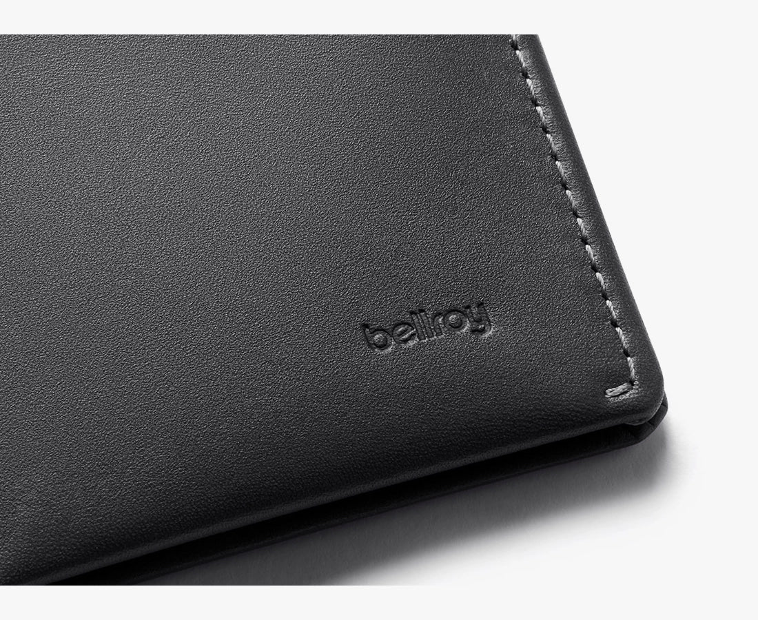 Note Sleeve Wallet with RFID Protection Charcoal Cobalt