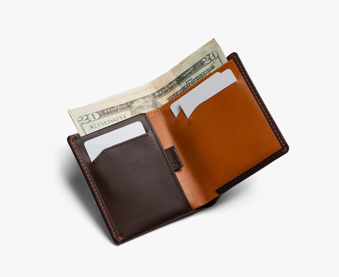 Note Sleeve Wallet with RFID Protection Java/Caramel