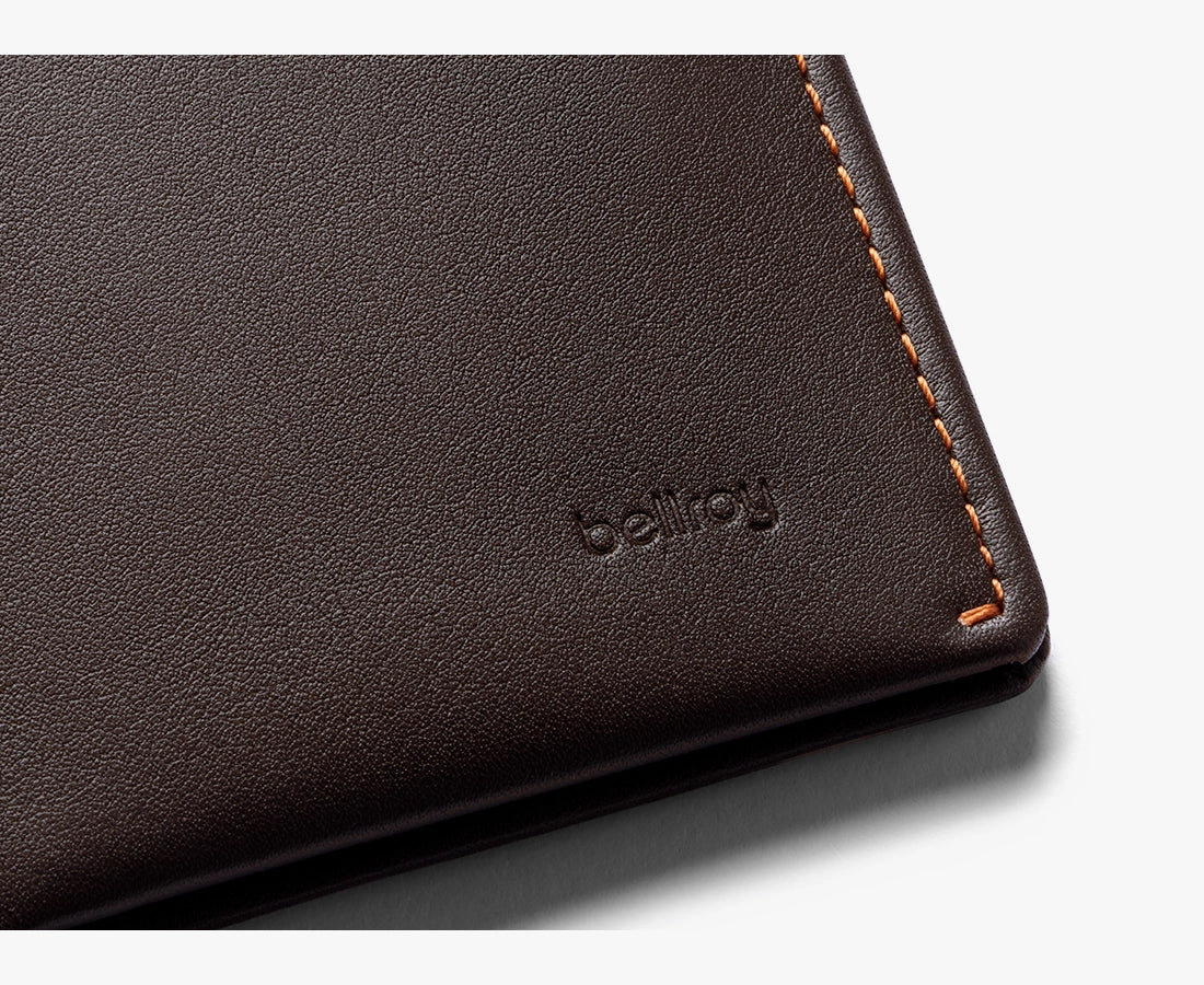 Note Sleeve Wallet with RFID Protection Java/Caramel