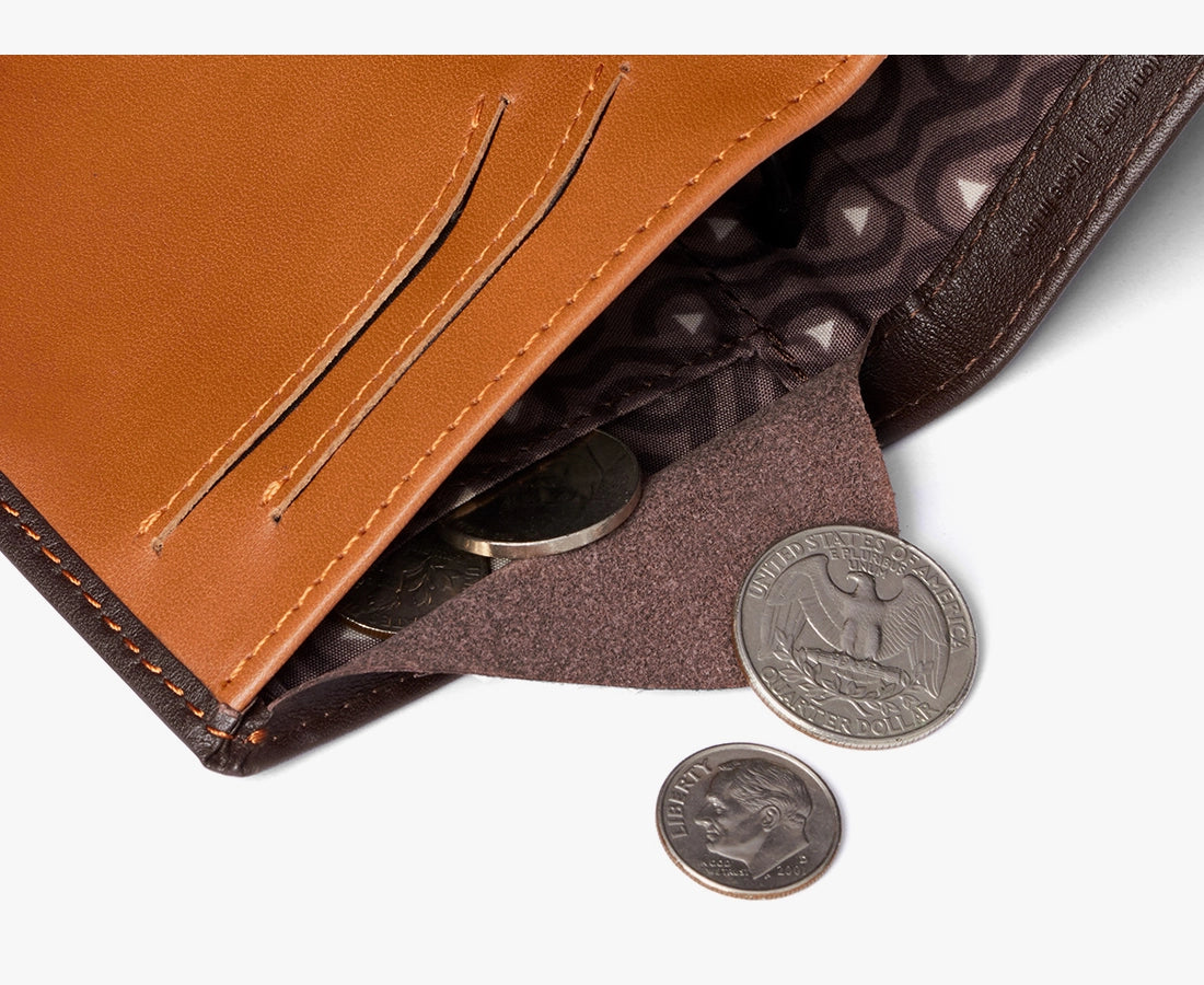Note Sleeve Wallet with RFID Protection Java/Caramel