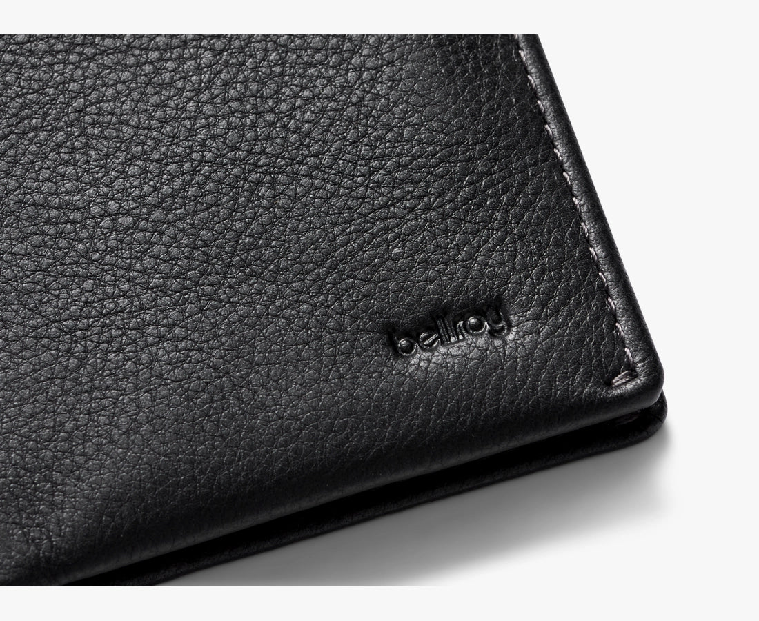 Note Sleeve Wallet with RFID Protection Obsidian