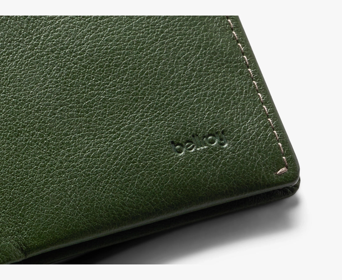 Note Sleeve Wallet with RFID Protection Ranger Green