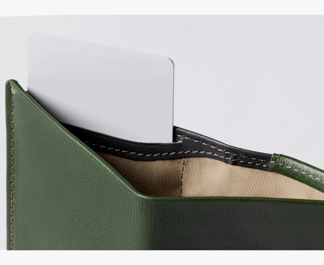 Note Sleeve Wallet with RFID Protection Ranger Green