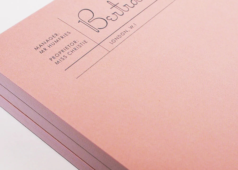Fictional Hotel Notepads: Bertram's Hotel