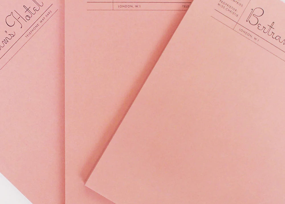 Fictional Hotel Notepads: Bertram's Hotel